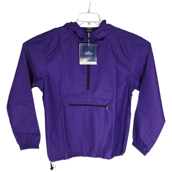 CHARLES RIVER-Jacket-MEDIUM- Men/Women-Wind/Rain-PURPLE-NWT-Unisex - Picture 3 of 14